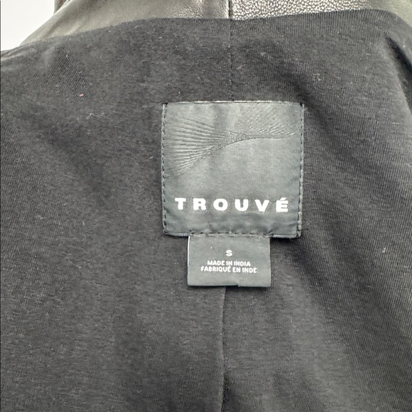 Black Leather Women's Jacket Trouvé - Picture 4 of 4